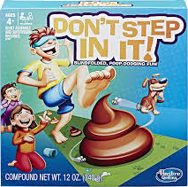 The product packaging of DON’T STEP IN IT!